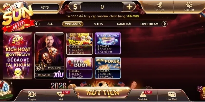 Khám phá chi tiết mini game Sunwin