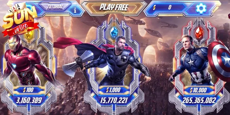 Nổ hũ sunwin Avengers đậm chất hành động anh hùng 