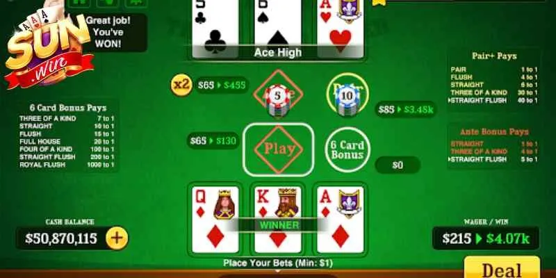 Kinh nghiệm săn thưởng từ chuyên gia khi tham gia Poker 3 lá